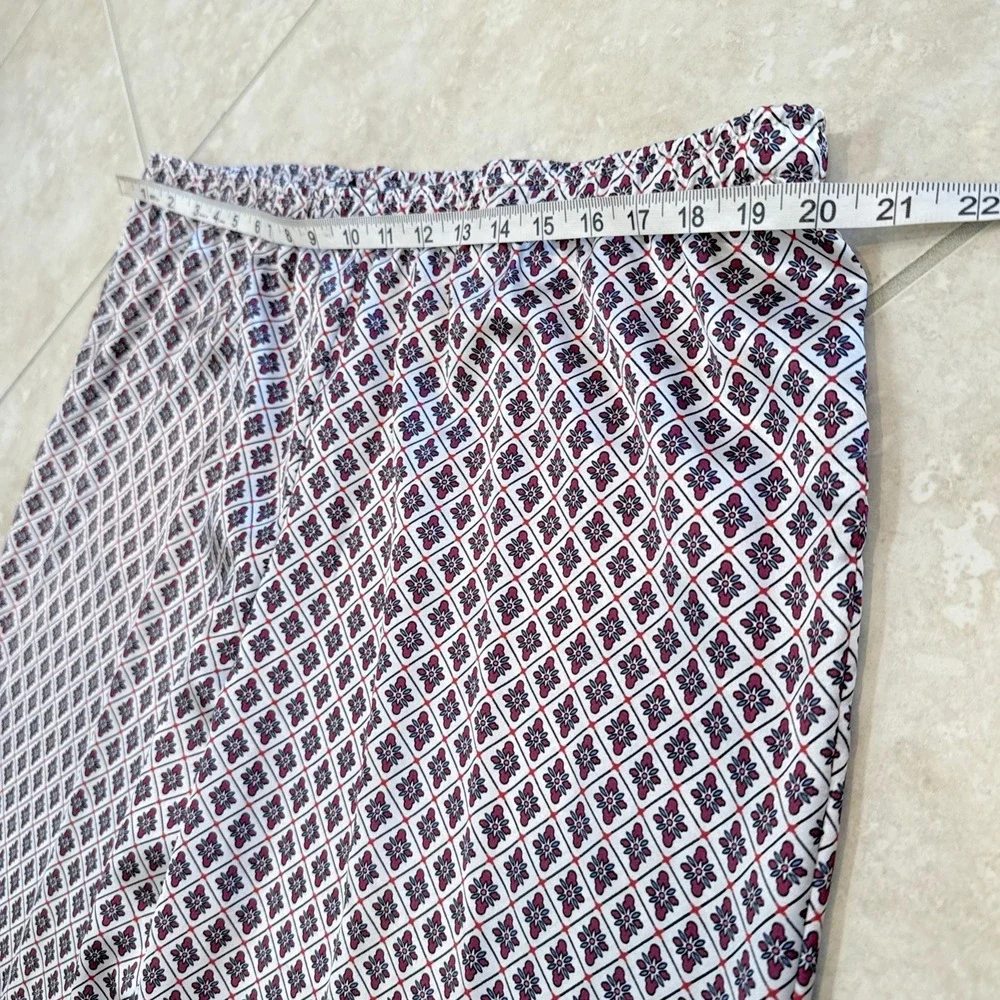 Thalia Sodi PJ Set Long Sleeve Pajamas Set Sz XXL Satin Geometric Loungewear